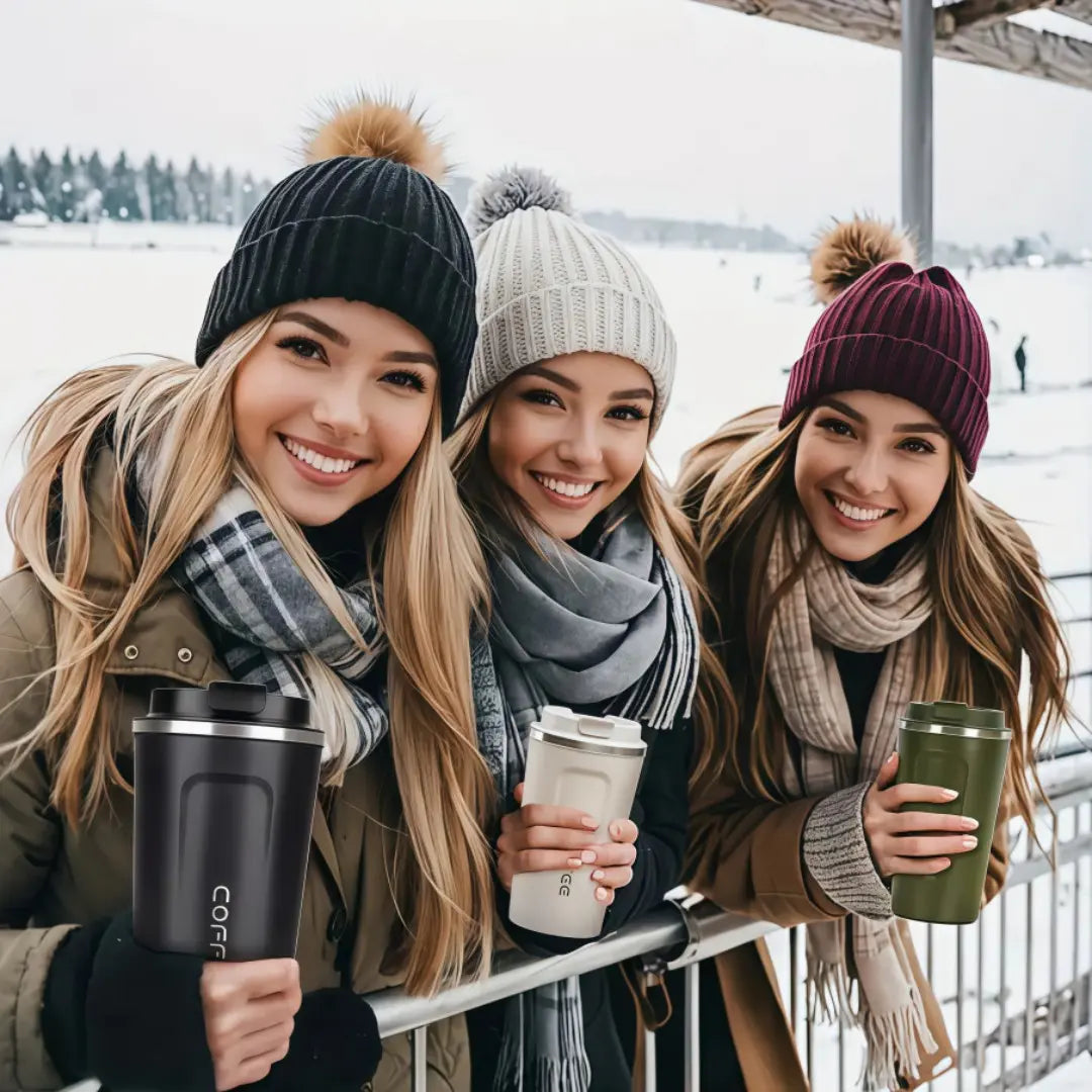 Insulated Stainless Steel Coffee Mug - 510/380ML Portable Vacuum Tumbler, Car Thermal Cup for Hot and Cold Beverages, Reusable Drinkware with Lid