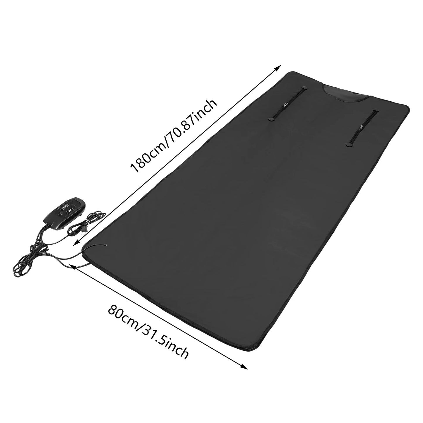 Oxford Cloth Infrared Sauna Blanket, Portable Home Spa with Temp Control 95-167°F & Timer Carry Bag for Detox Weight Loss