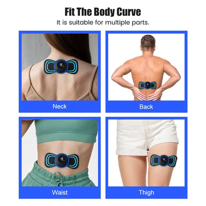 Electric EMS Pulse Neck Massager 8 Mode Back Shoulder Muscle Pain Relief Body Massage Relax Muscle Stimulator Fitness Instrument