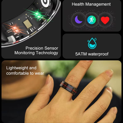 R04 Smart Ring 2025 NEW Men Women Multi Sports Modes Body Temperature HRV Health and Sleep Monitoring Sports Ring