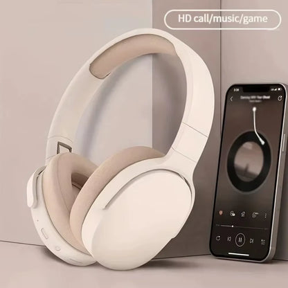 Wireless Bluetooth Headphones In-Ear Hifi Stereo Headphones Wireless Bass Gaming Headphones Tf/Aux Music Player with Microphone