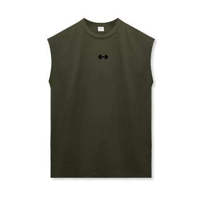 Summer Gym Tank Top Mens Fitness Training Clothing Quick Dry Loose Fit Bodybuilding Sleeveless T Shirts Fashion Basketball Vest
