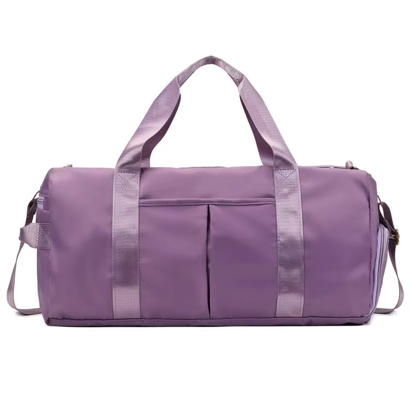 Waterproof Travel Sport Bag Fitness Duffel Gym Bag with Shoe Compartment