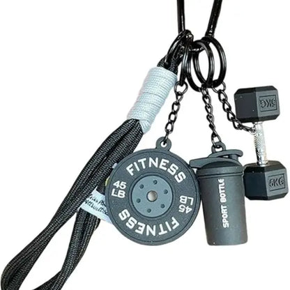 Gym Dumbbell Keychain,Bags Charms Gift for Fitness Women and Men,Cute Car Key Chains Accessories for Gym,Fitness Gift