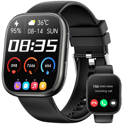 2026 Women's Smartwatch: Fitness Tracker with Call & Message Alerts, 100+ Sports Modes, Customizable Dials - Perfect Gift for Android & iPhone Users!