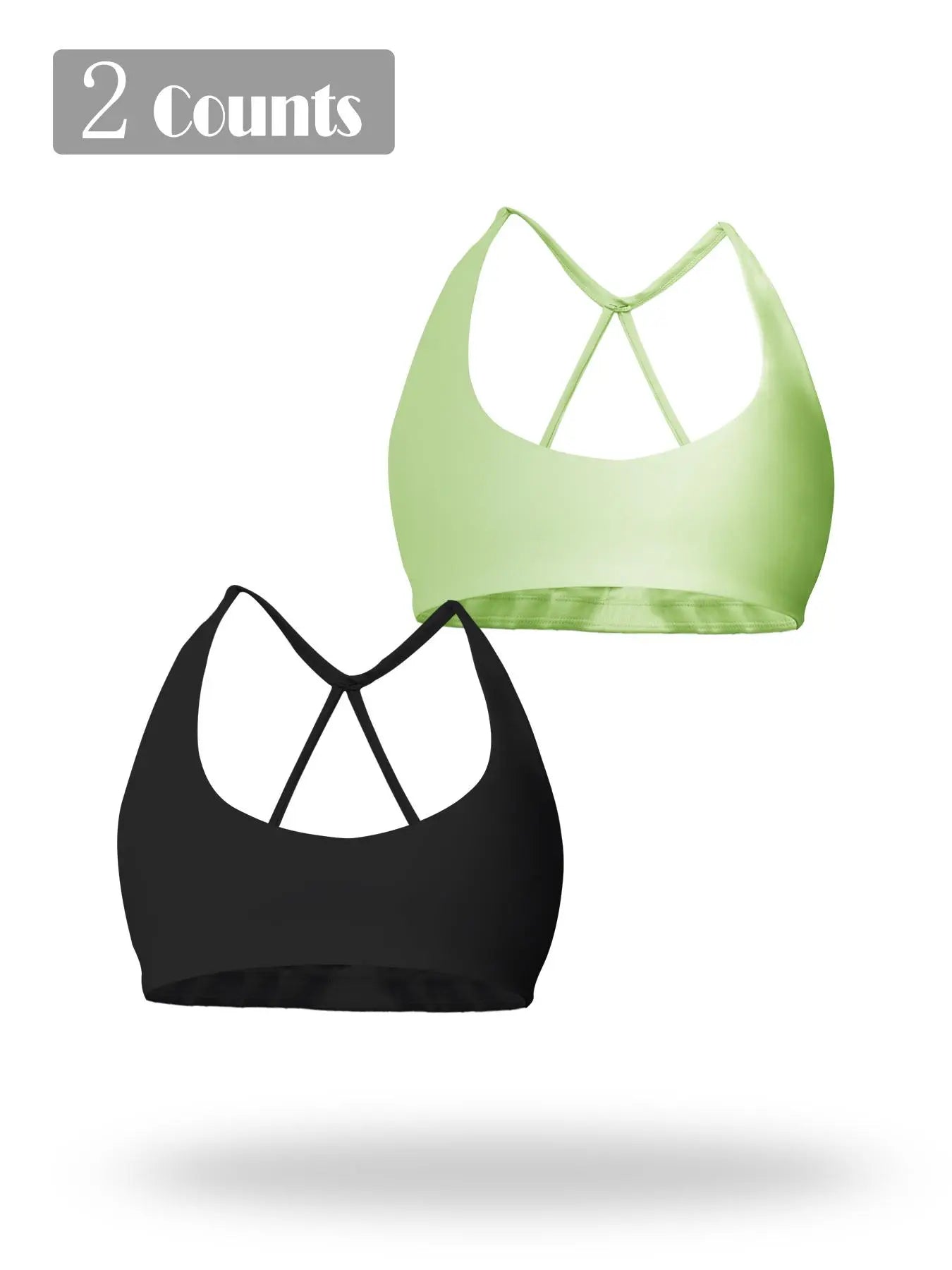 Women'S Solid Wireless Sports Bra, Breathable Comfortable Sports Bra, Gym Clothes, Pickleball Tennis Bras, Ladies Sportswear for Indoor Outdoor Wear