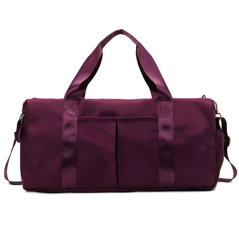 Waterproof Travel Sport Bag Fitness Duffel Gym Bag with Shoe Compartment