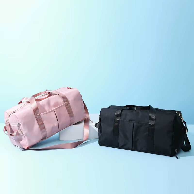 Waterproof Travel Sport Bag Fitness Duffel Gym Bag with Shoe Compartment