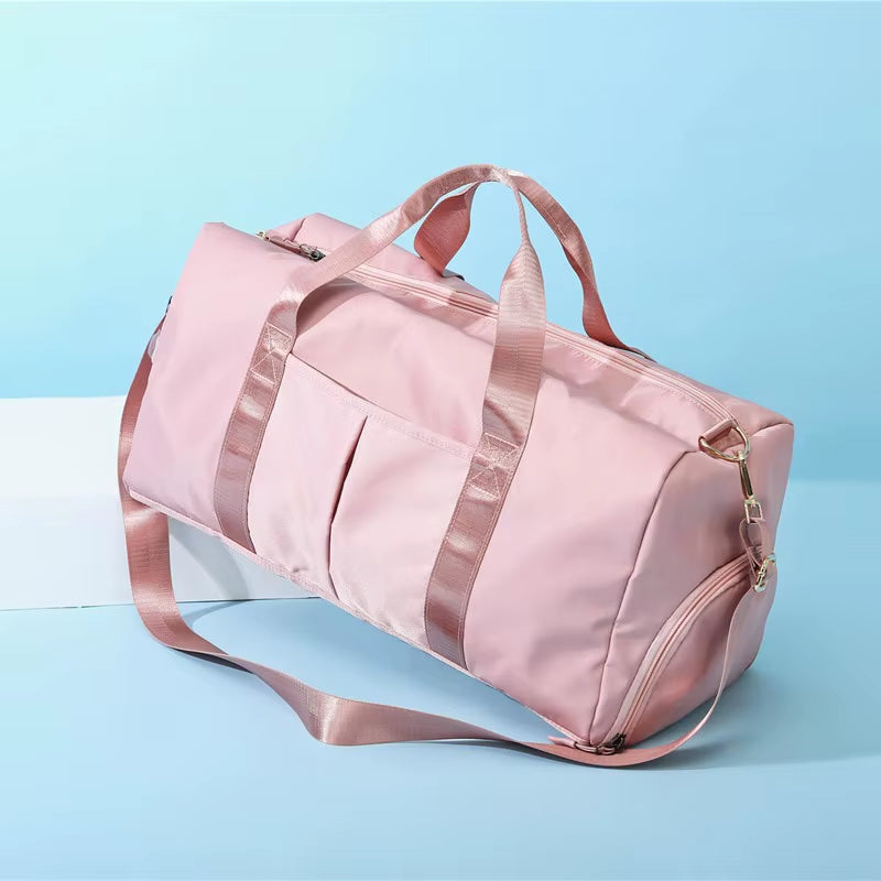 Waterproof Travel Sport Bag Fitness Duffel Gym Bag with Shoe Compartment