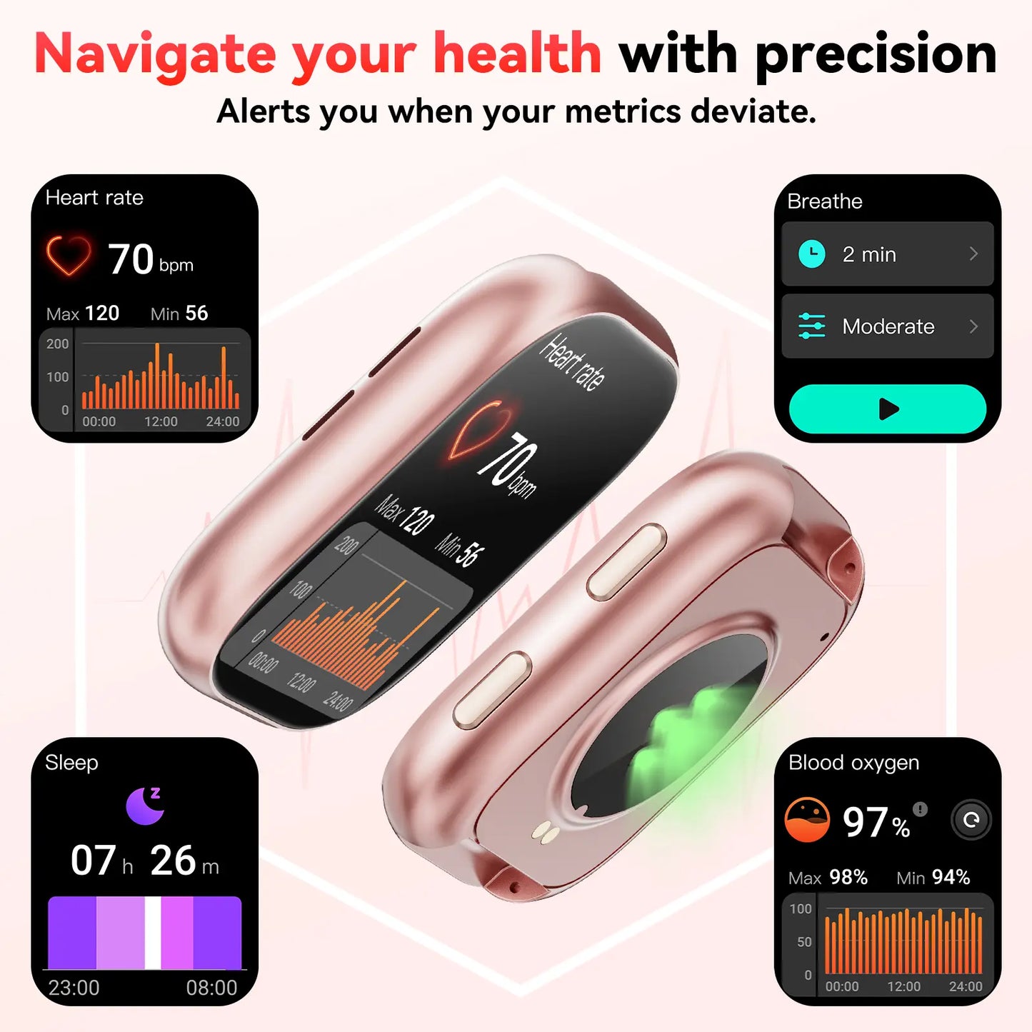 2026 Women's Smartwatch: Fitness Tracker with Call & Message Alerts, 100+ Sports Modes, Customizable Dials - Perfect Gift for Android & iPhone Users!