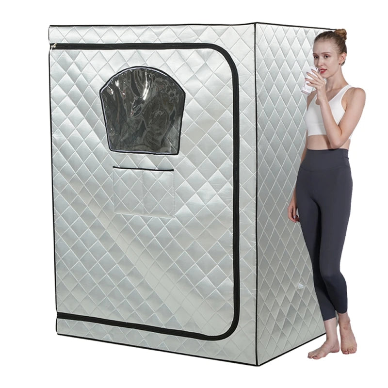 2 Person Steam Sauna Portable Sauna Tent Sauna Home Sauna Kit Whole Body Large Space Spa Steamer Sauna Room
