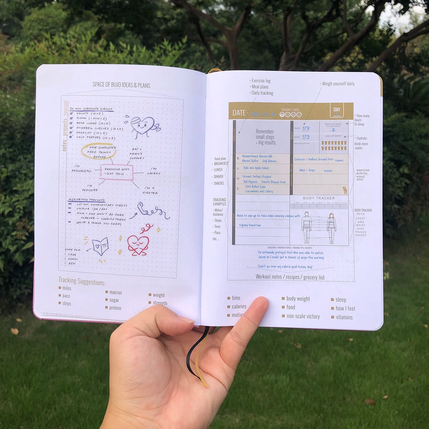 90 Days Fitness Planner Journal 