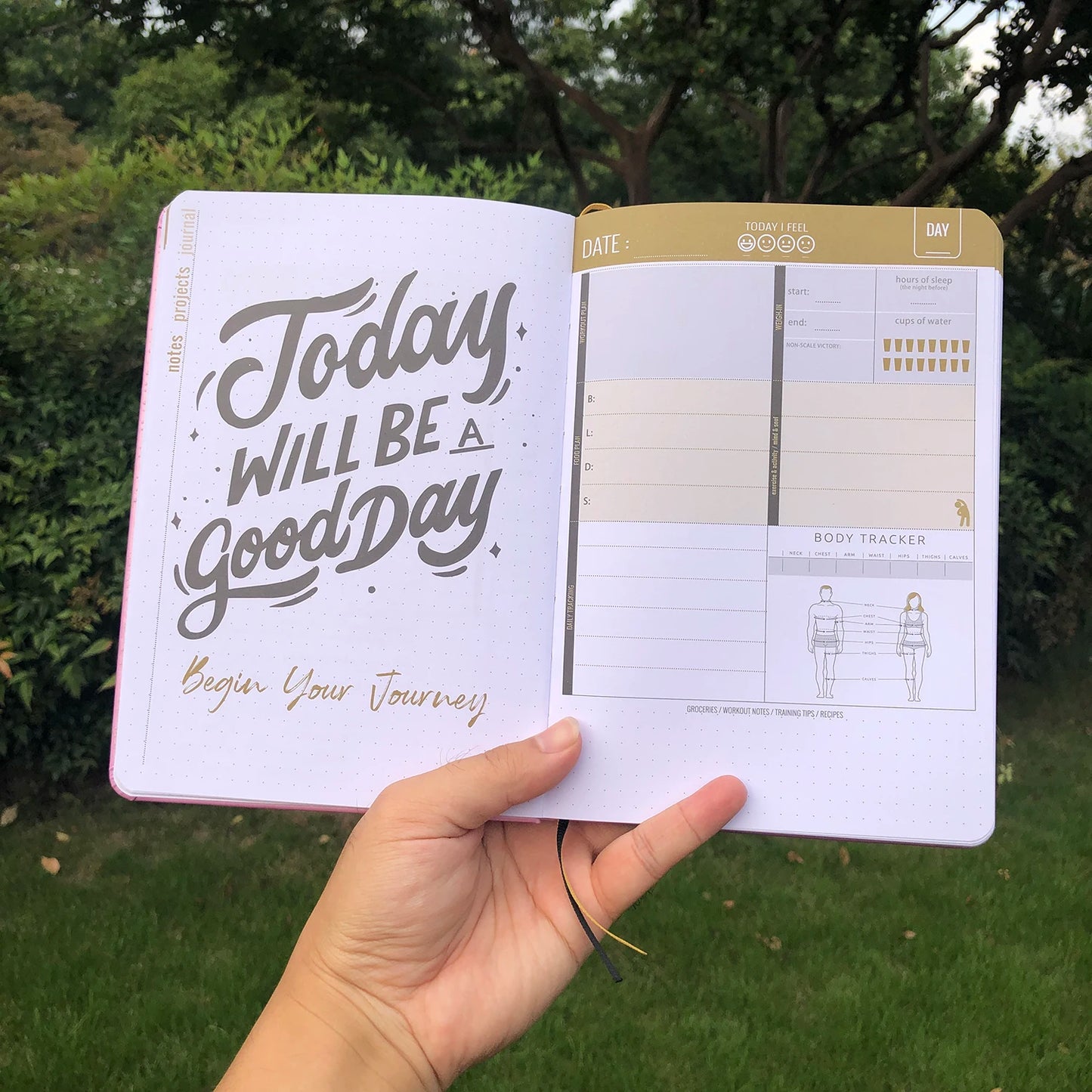90 Days Fitness Planner Journal 