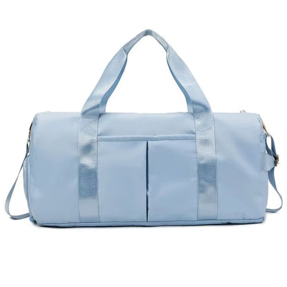 Waterproof Travel Sport Bag Fitness Duffel Gym Bag with Shoe Compartment
