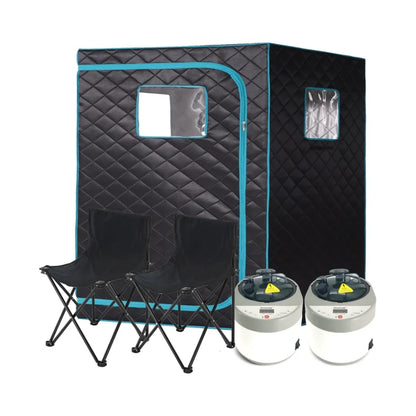 2 Person Steam Sauna Portable Sauna Tent Sauna Home Sauna Kit Whole Body Large Space Spa Steamer Sauna Room