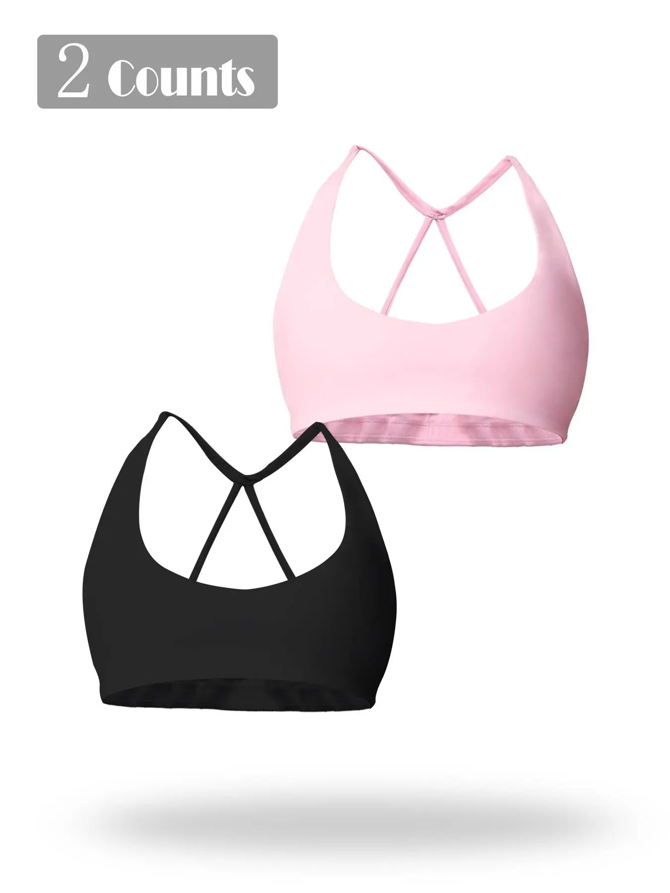 Women'S Solid Wireless Sports Bra, Breathable Comfortable Sports Bra, Gym Clothes, Pickleball Tennis Bras, Ladies Sportswear for Indoor Outdoor Wear