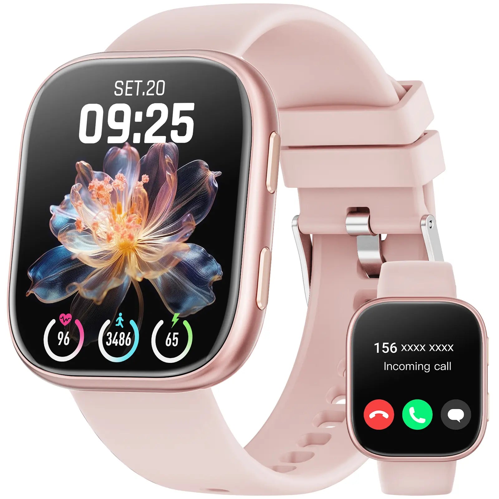 2026 Women's Smartwatch: Fitness Tracker with Call & Message Alerts, 100+ Sports Modes, Customizable Dials - Perfect Gift for Android & iPhone Users!