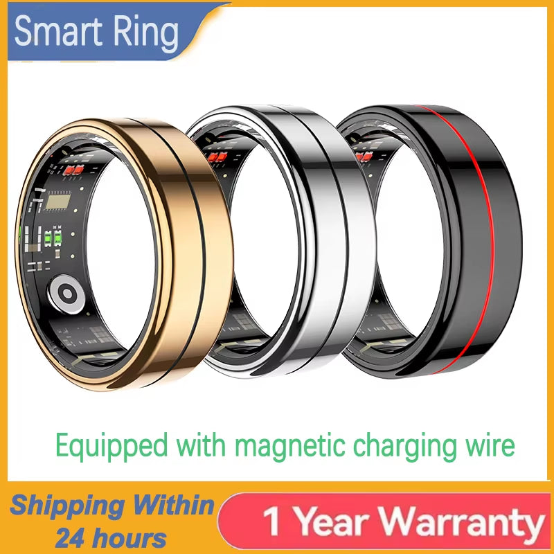 R04 Smart Ring 2025 NEW Men Women Multi Sports Modes Body Temperature HRV Health and Sleep Monitoring Sports Ring