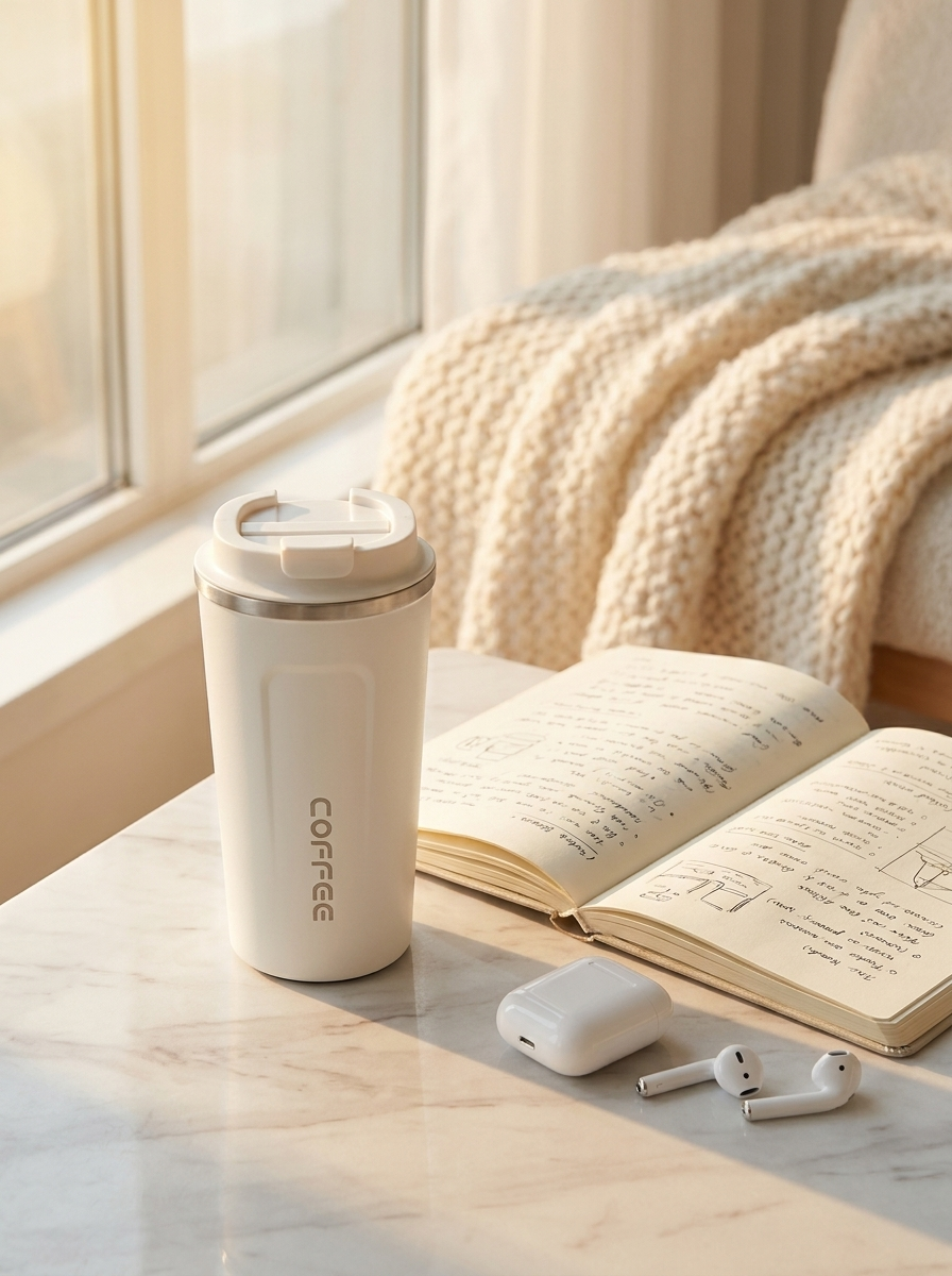RecoverFit Insulated Stainless Steel Coffee Mug – 380ml and 510ml sizes