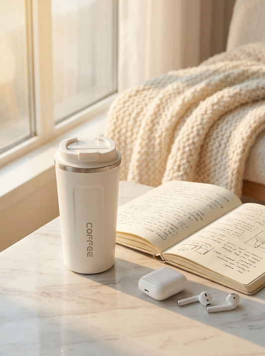 RecoverFit Insulated Stainless Steel Coffee Mug – 380ml and 510ml sizes