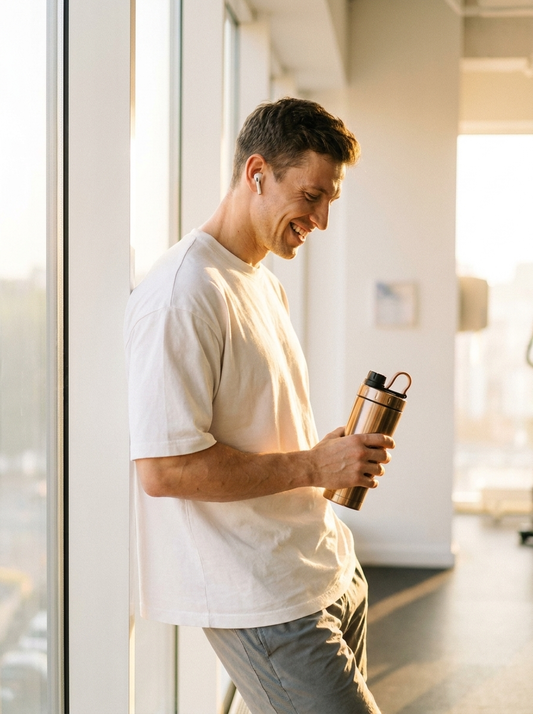 Stainless Steel Protein Shaker Bottle – 20oz vacuum insulated