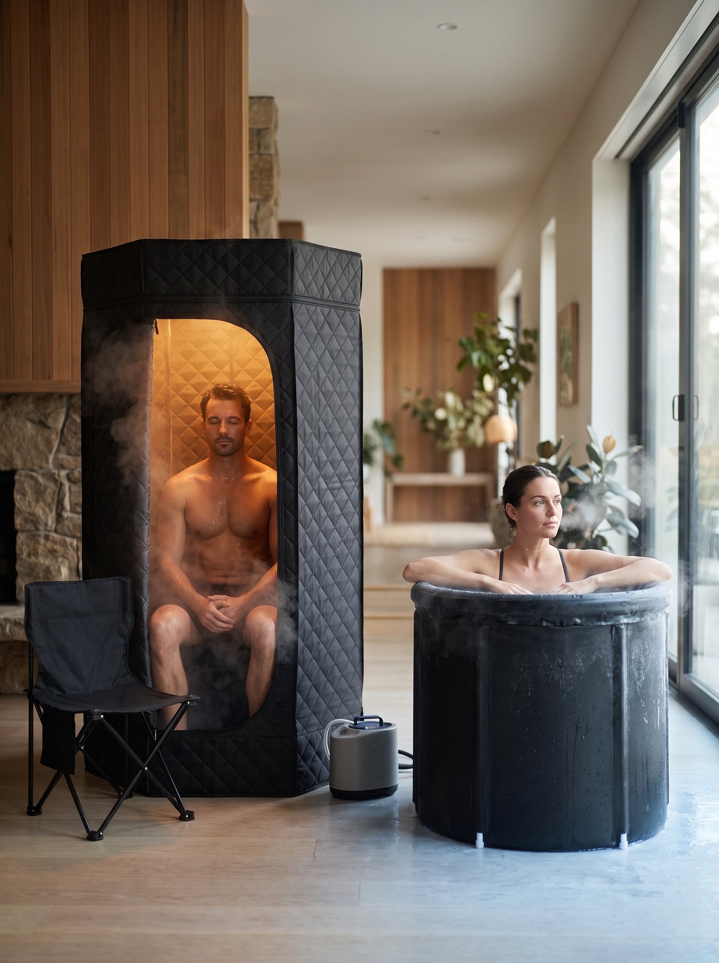 Hot and Cold Therapy - Sauna and Ice Bath